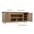 Dahlia 76" TV Stand in White Oak