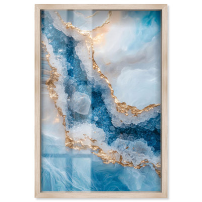 Décoration murale en forme de topaze en fusion Geode par Art Remedy