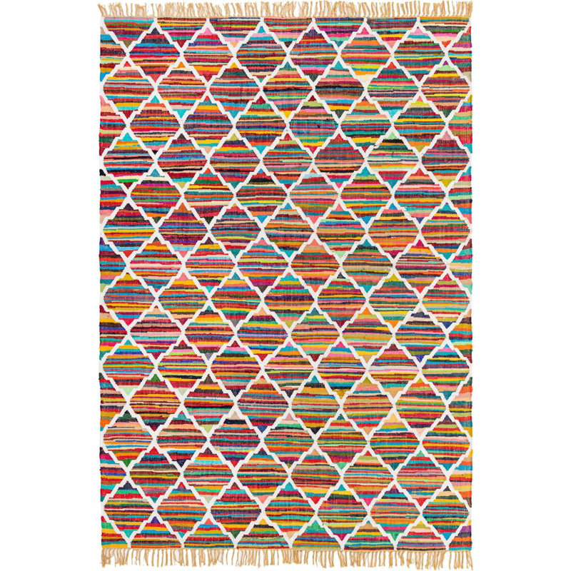 Hancock Cotton Abstract Indoor Rug, Rectangle 8' x 11'