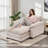 Chenille Oversized Accent Chair with Ottoman -  Wide Plush Upholstered Single Sofa | Comfy Large Armchair for Living Room, Modern Cozy Furniture with Footrest, Heavy-Duty Lounge Chair-37788303