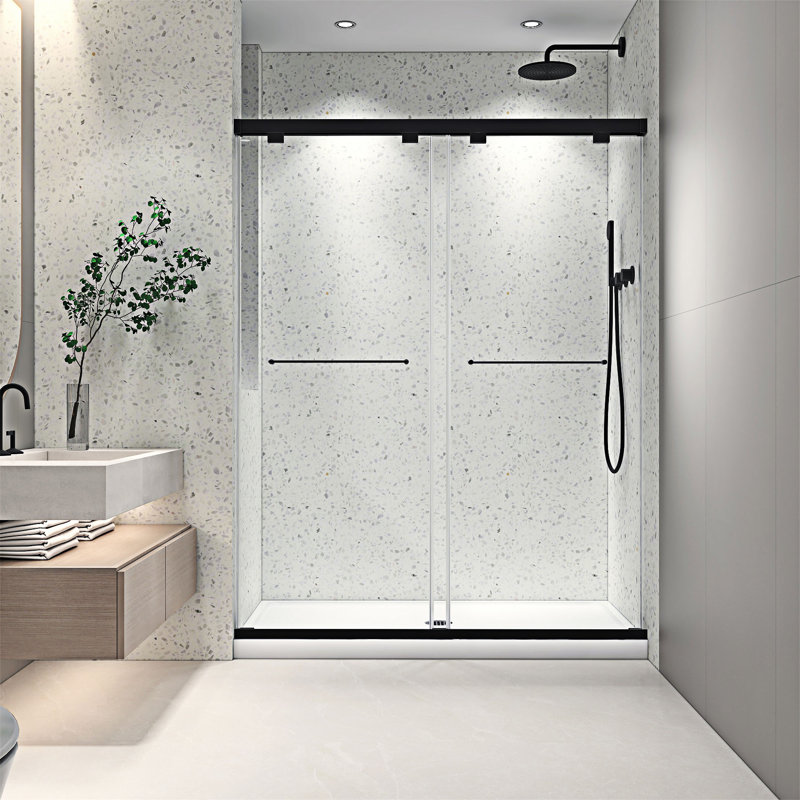 Frameless Double Sliding Shower Door