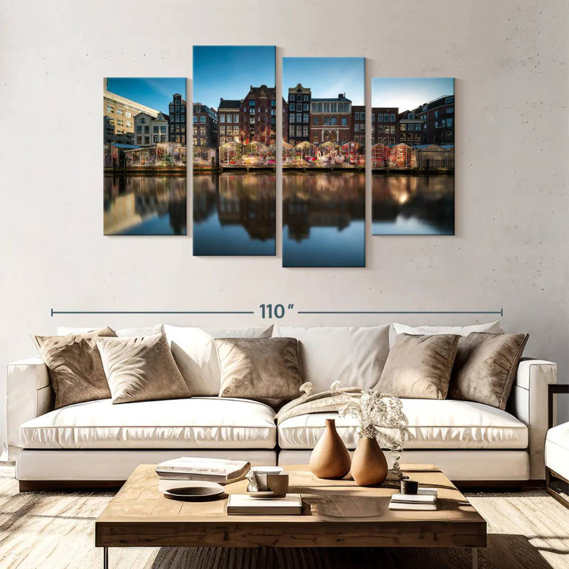 Keesha Bloemenmarkt In Amsterdam, 54" H x 84" W