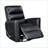 Recliners for Living Room | Swivel Glider Reclining Chair with Breathable Faux Leather | Black | Solid Wood &amp; Plywood Frame-1836803403-1836803400