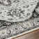 Mikel Traditional Charcoal Area Rug