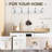 FantasHome 27" Bella Wall Mounted Heavy Duty Hook Rack with 10 Hooks - White/Silver, Satin Nickel