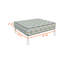 Housse de coussin extérieure carrée imprimée, housse de canapé décorative avec passepoil-734963529