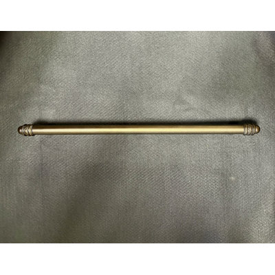 13" Olive Leaf Pull Tumbled Antique Brass