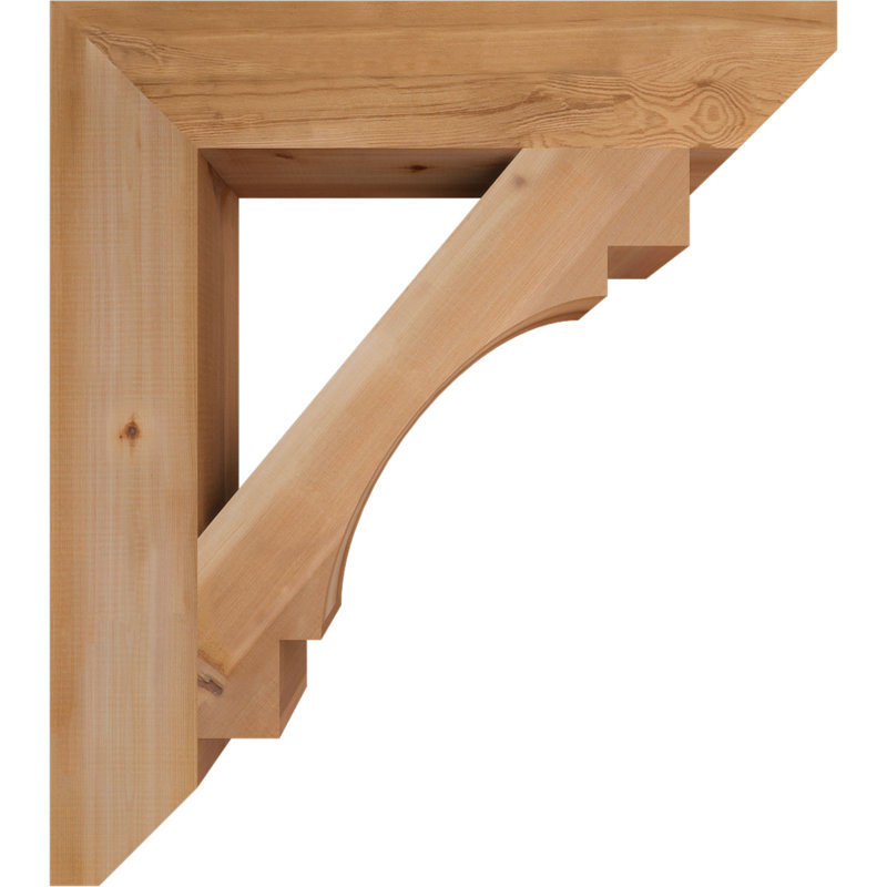 Support lisse à lattes Merced, H 36 po x l 5,5 po x P 32 po, Cèdre rouge