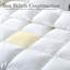 Grand édredon en plumes rembourré de plumes et de duvet toutes saisons, édredon de lit moelleux 100% coton