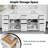  84" Bathroom Vanity Base Only