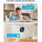 4MP 360° Pan/Tilt Security IP Camera with Monitor for Baby/Pet, One-Touch Call, 2-Way Video, Human Tracking