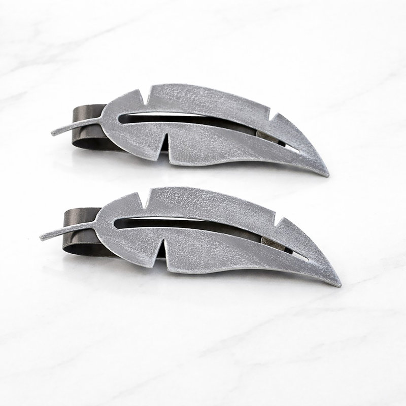 Embrasses de rideaux Plume, Gris
