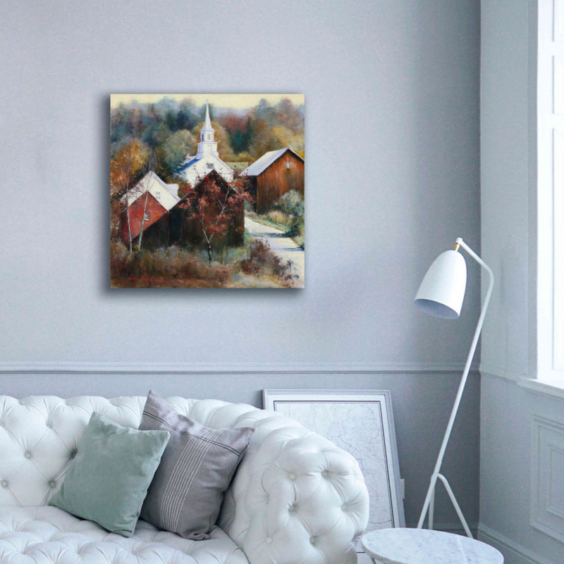 «New England Anciens Combattants» par Esther Engelman, estampe numérique sur toile, H 37 po x l 37 po x P 1,5 po