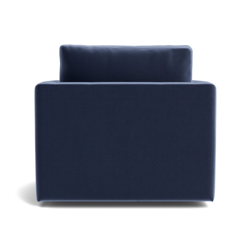 Haywood Full Swivel Chair, Performance Velvet - Indigo