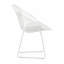 Fauteuil Diamond avec structure blanche