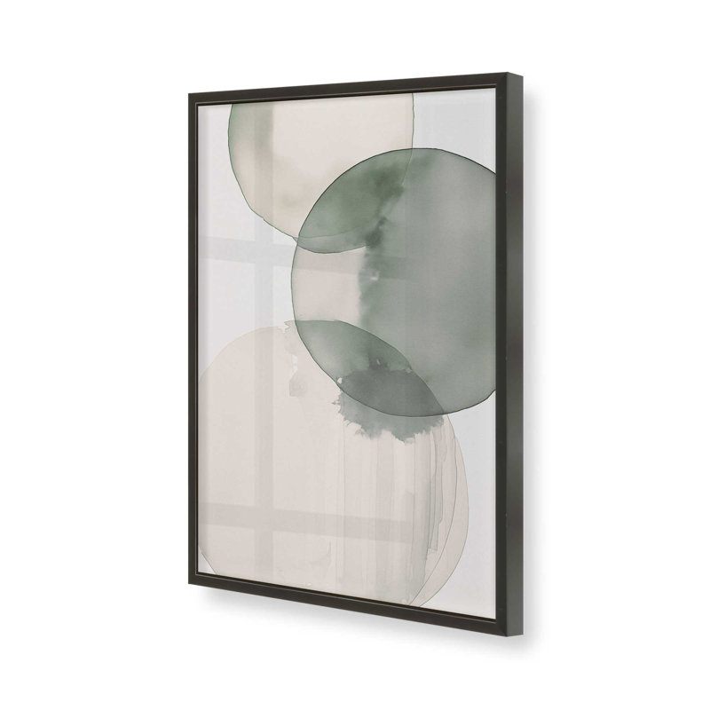 Silent Spheres II, H 25 po x l 19 po, Cadre noir satiné