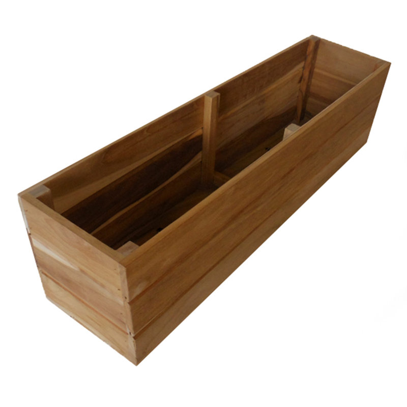 Mervela Handmade Wood Window Box Planter, 6.13" H x 36" W x 5" D