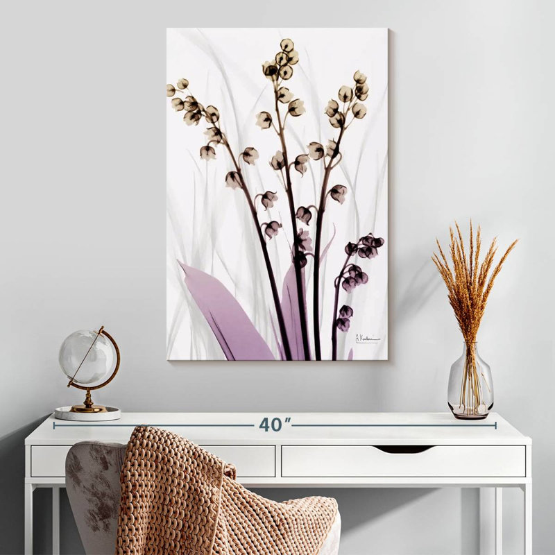 Harnek muguet en fleur, H 30 po x l 20 po