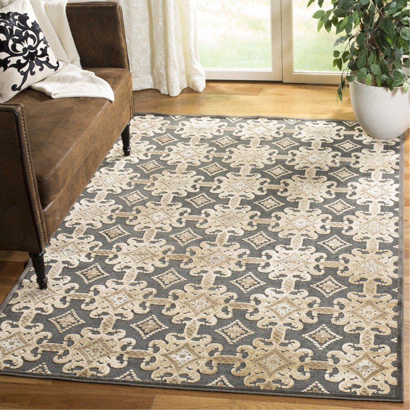 Tapis gris anthracite / anthracite Ellis-James, Rectangle 8 pi x 10 pi