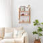 Tablettes flottantes en bois massif - affichage mural et rangement multicouches-285142447