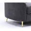 Canapé modulaire en lin gris chic, ajout de table d'appoint stable, siège contemporain, conception confortable