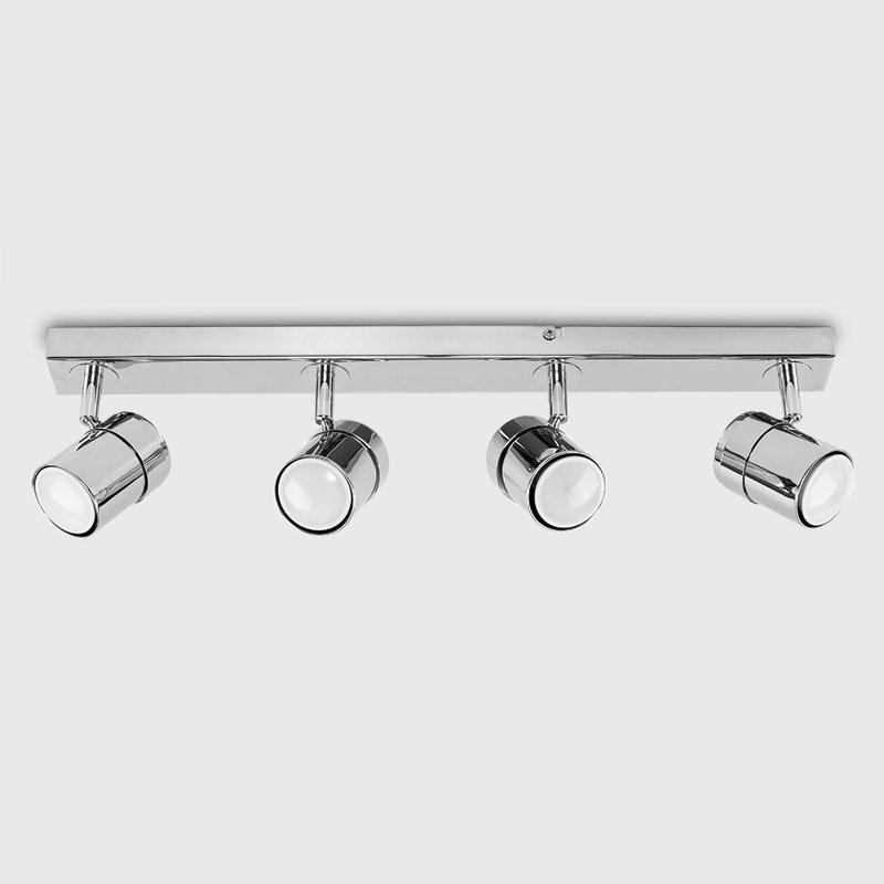 Lacey 4-Light 54cm Ceiling Spotlight, Chrome, 6500K