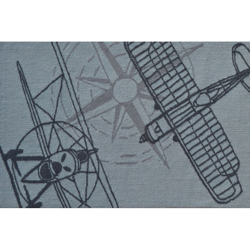 Outline avion gris taille 2,8 x 4,8