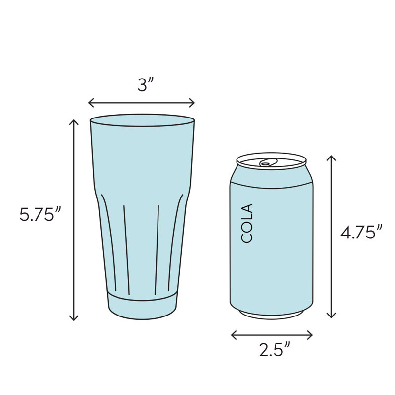 15 oz. Vianni Verre à boire, Transparent