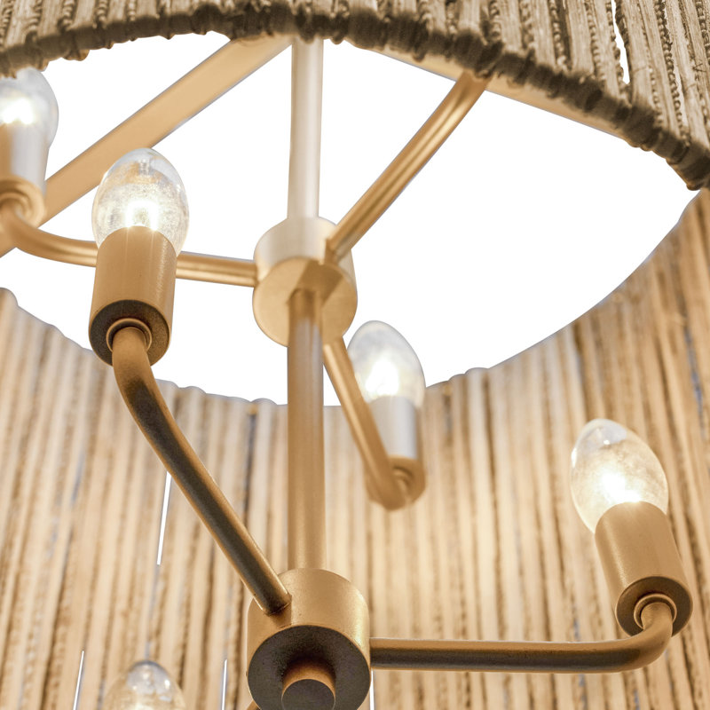 Luminaire suspendu échelle Jacob's - or français - l 16 po x H 24,5 po
