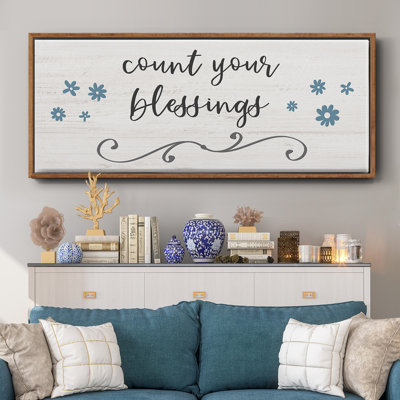 Count Blessings- Framed Canvas
