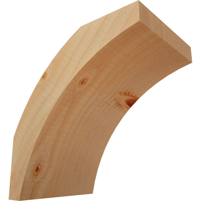 Genouillère Thorton, Sapin Douglas de 5 1/2 po (lisse), 8 po X P 8 po H