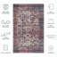 Mellor Machine Washable Non-Slip Area Rug in Red-850612586
