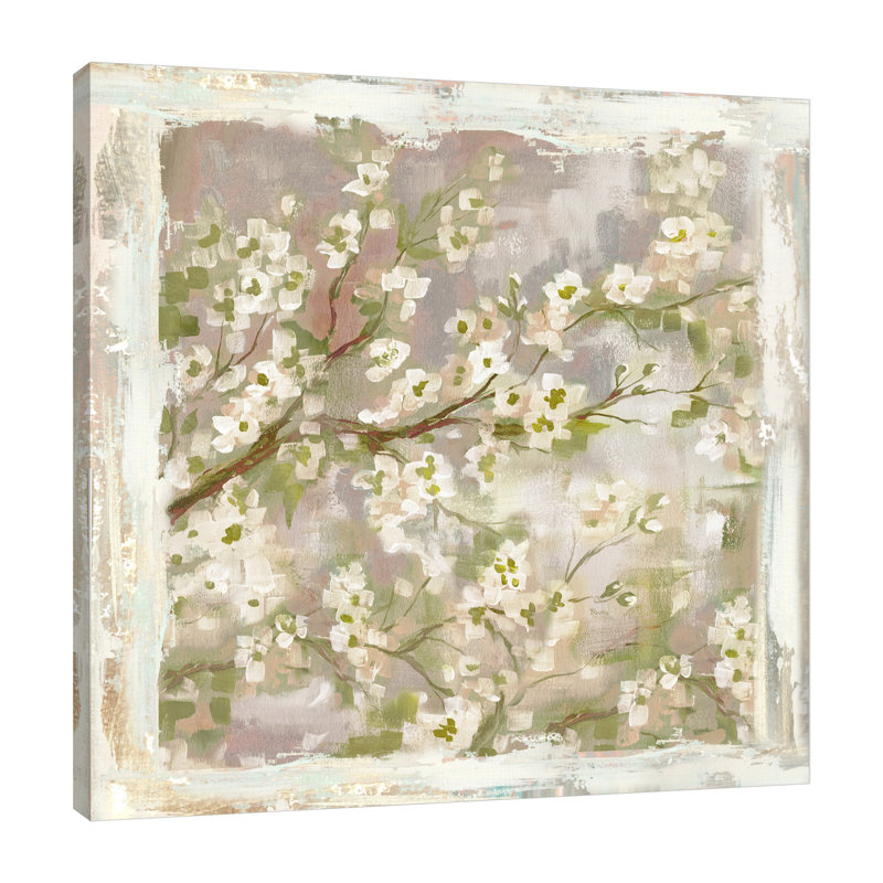 Asian Cherry Blossom by Tre Sorelle Studios - Wrapped Canvas Print, 30.48cm H x 30.48cm W