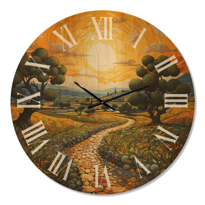 Van Gogh Olive Grove in Province – Oversized Vangogh Wood Wall Clock