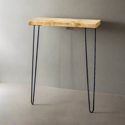 QuirkHub Narrow Console Table With Hairpin Legs