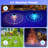 Solar Floating Pool Lights, 7.6" Dynamic Upper And Lower RGB Colour Changing Floating Lights For Pool, IP68 Waterproof Solar Pool Light That Float Decor Hot Tub Party Wedding Pond Garden Yard