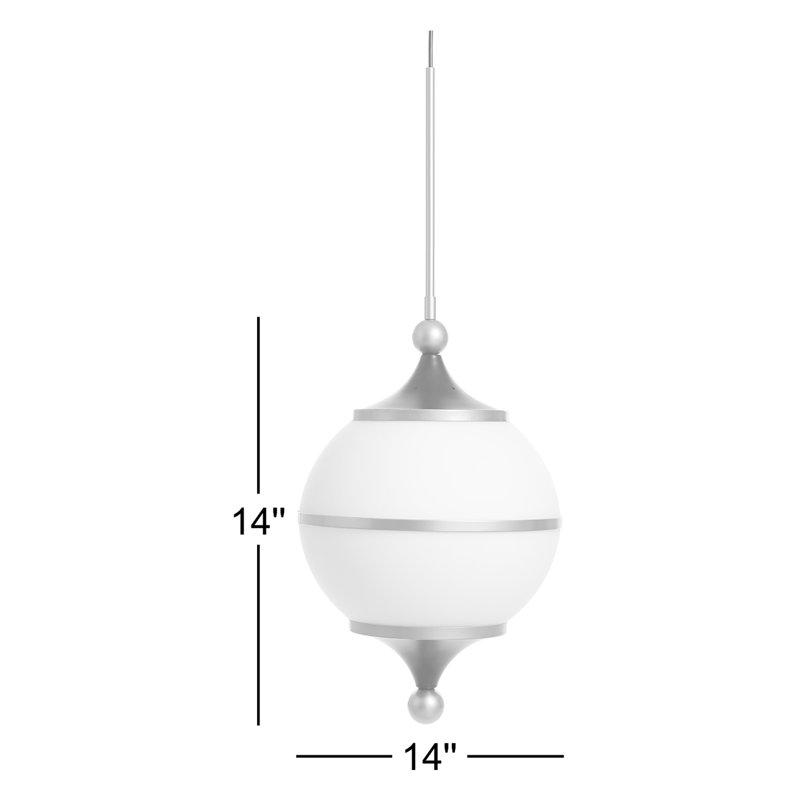 Luminaire suspendu Bendict - globe en verre de lait avec laiton et métal fini noir