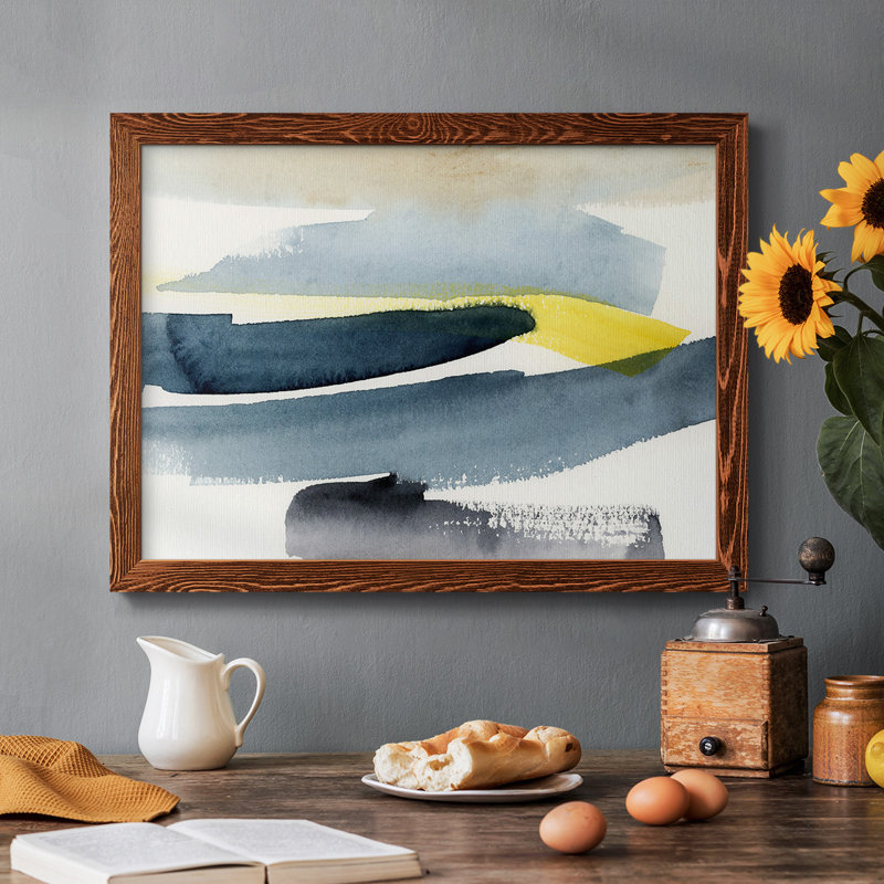 Peeking Sunshine II - Toile tendue avec châssis rustique, Cadre érable, H 18 po x l 26 po x P 1,5 po