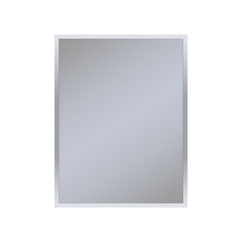 Pharmacie profils à bord poli réversible, 30 po x 23,25 po x 6 po, Nickel poli