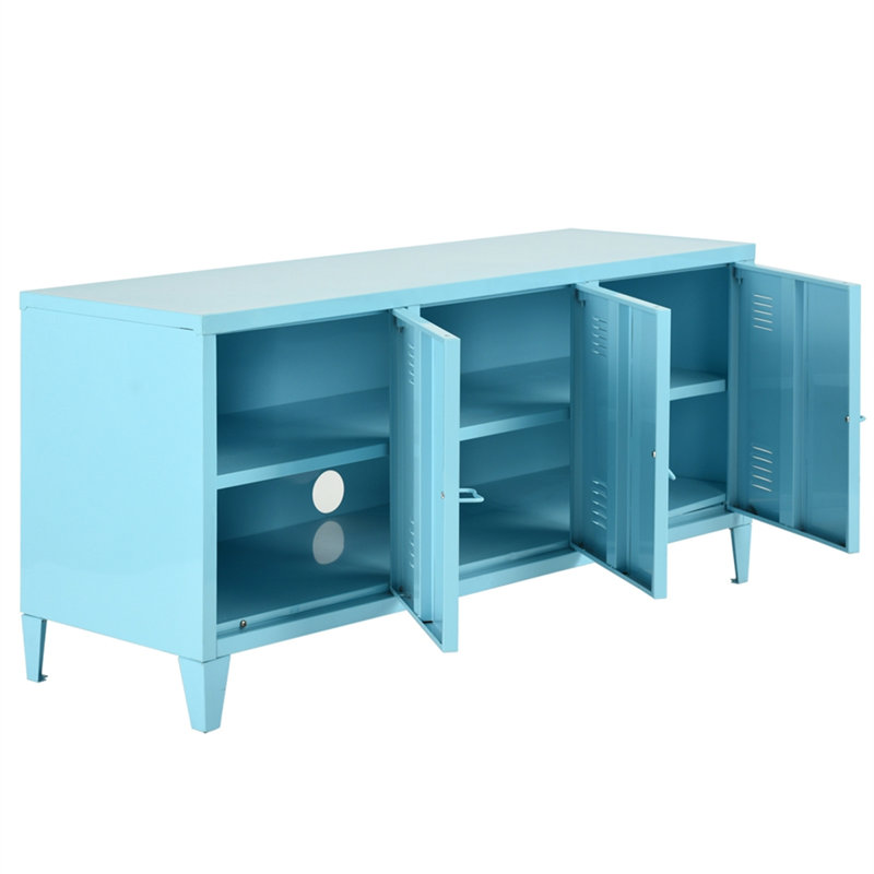 Armoire de rangement à 6 tablettes Adriatik, Bleu