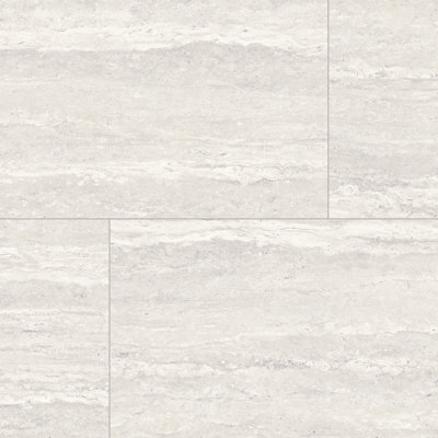 Carreau de porcelaine pour plancher et mur 24 po x 48 po American Travertine