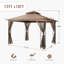  Egeiros Life L 10 pi. D Pavillon de jardin à double toit avec moustiquaire-68936819-68936820