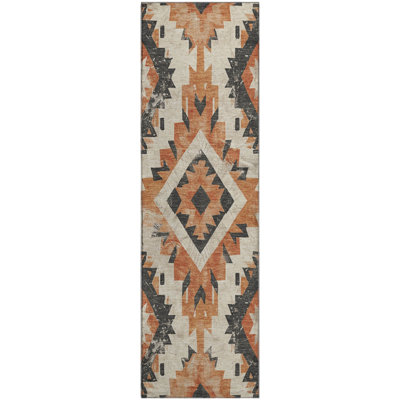 Premium Machine Washable Crestover AMF1878 Aztec Rug