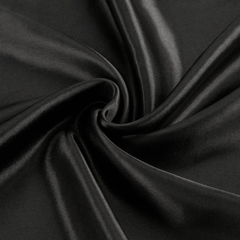 Juicy Couture Premium Silky Satin Sheet Sets, Black, Full Sheet Set with 2 Pillowcases