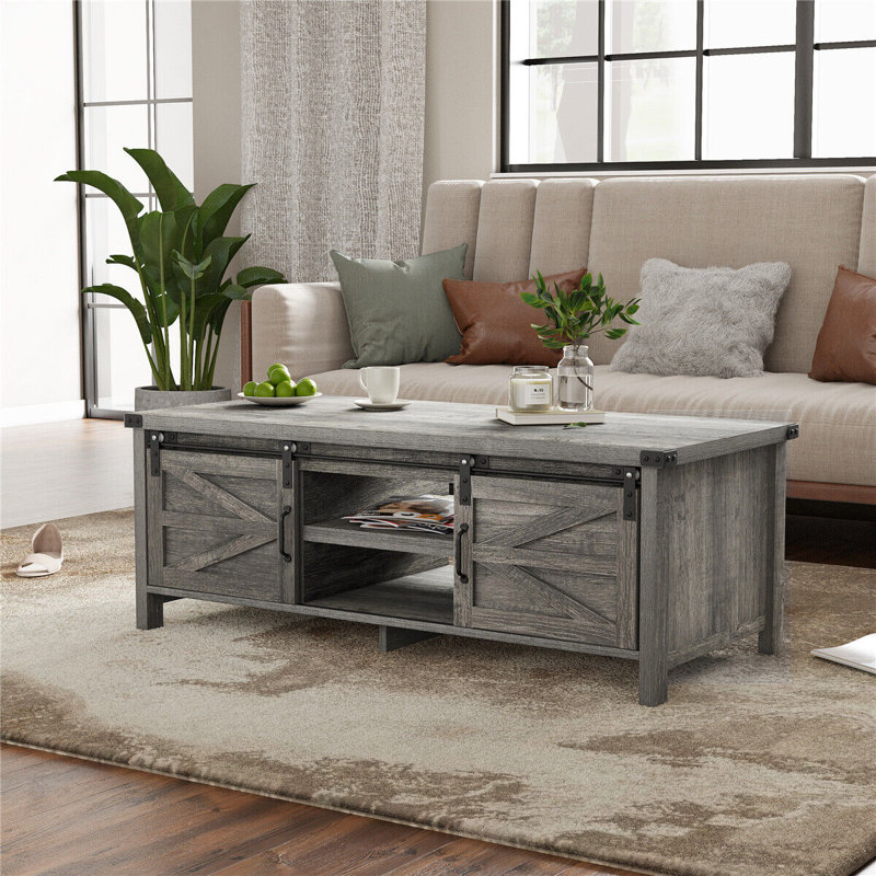 Muataz Coffee Table, Dark Grey