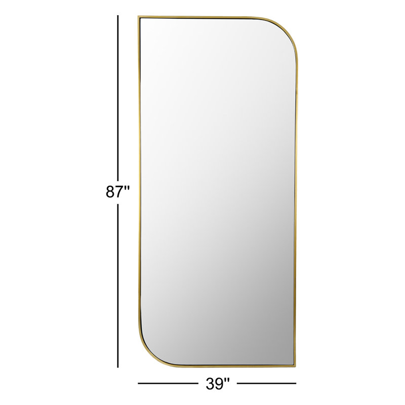 Andra Iron Novelty Mirror, Gold