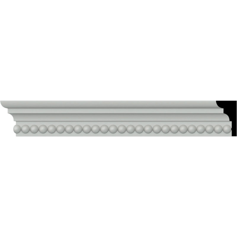 Endurathane Rope Chair Rail, 1 1/2"H x 7/8"P x 94 1/2"L, (3/8"Repeat), Factory Primed