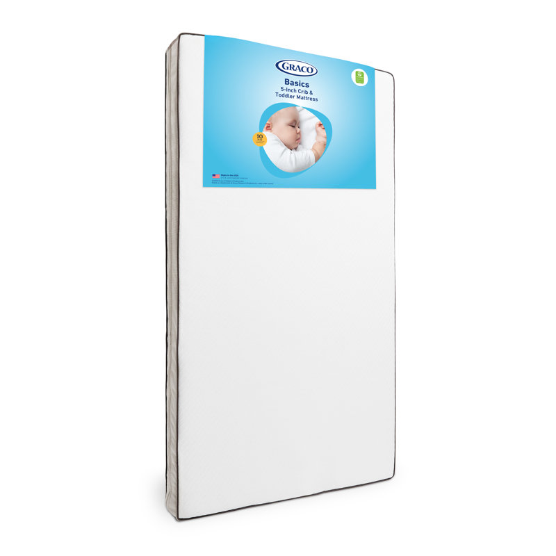 Graco Basics 5-Inch Crib & Toddler Mattress, Mattress