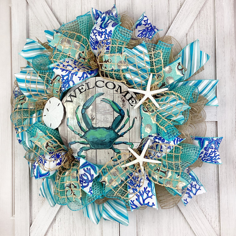 Couronne en crabe 18 po Welcome