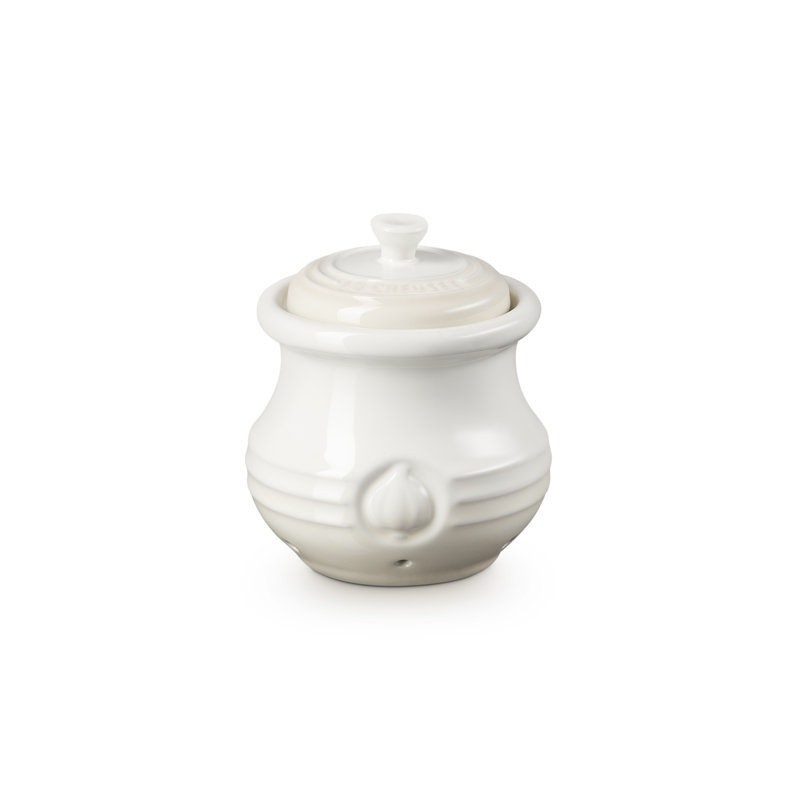 Le Creuset Stoneware Garlic Keeper Meringue